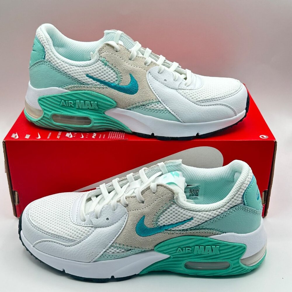 Women's Nike Air Max Excee Teal Nebula Jade Ice White Shoes CD5432-127 Size 6